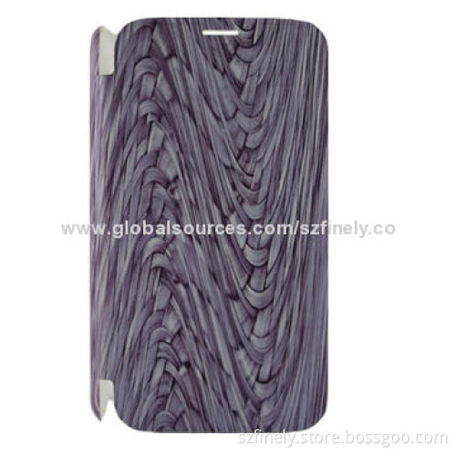 Leather case for Samsung S5, creative design, combined with water-transfer print and hot pressure